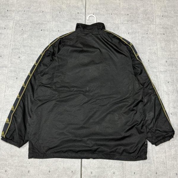 00s Y2K adidas 黒金 ポリエステル 上下 セットアップ アディダス