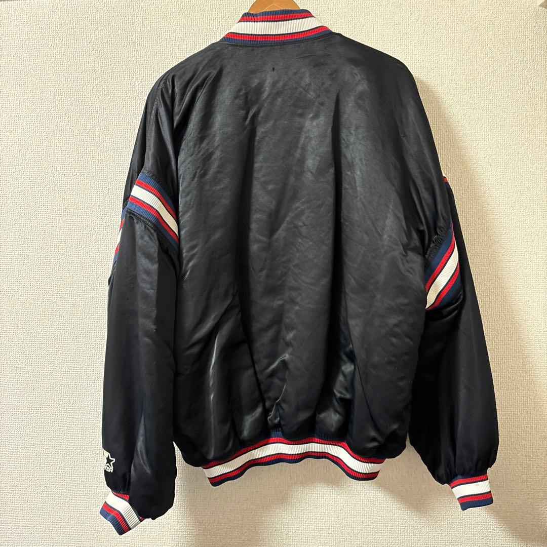 古着　ブルゾン　スターター スタジャン MLB インディアンス ブラック　XL