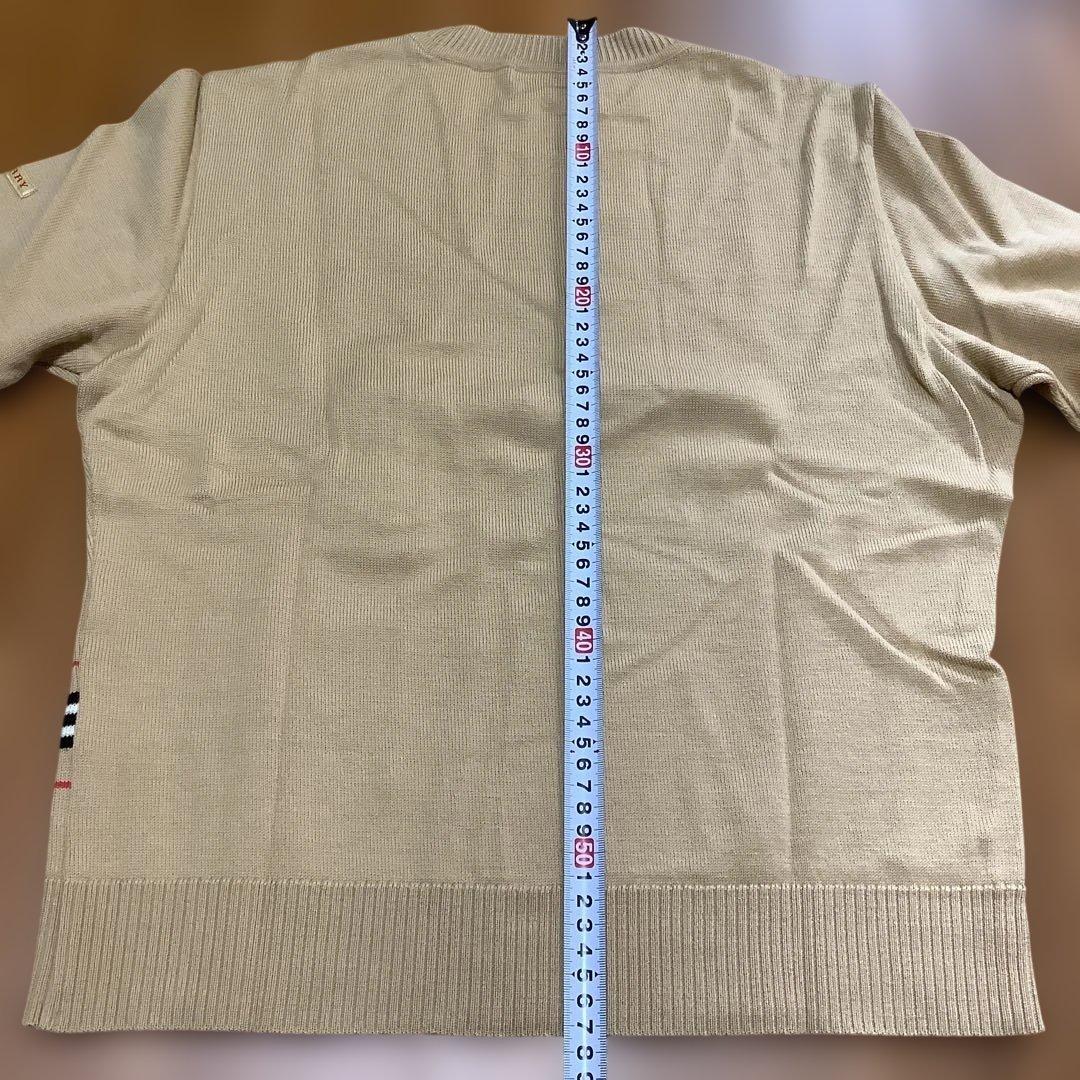 BURBERRY レディースセーター L ベージュ ストライプ