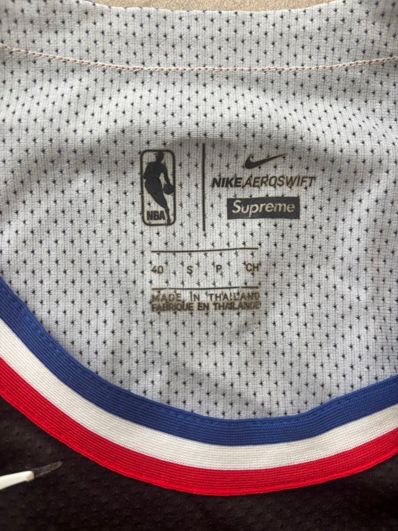 美品NBA supreme nike ジャージータンクトップ S ノースリーブ