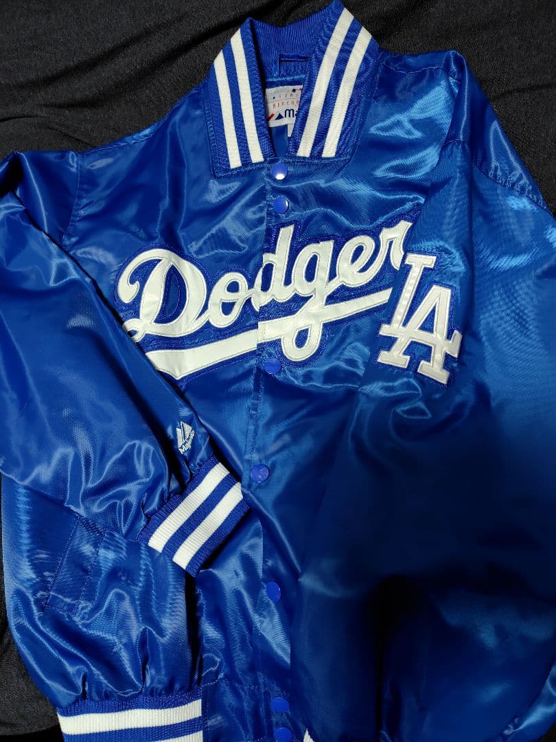 MLB ドジャース サテンジャケット ジャンパー スタジャン