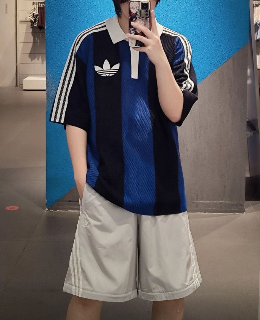 新品XS Adidas ショートスリーブ ポロシャツ ブラック JL5986