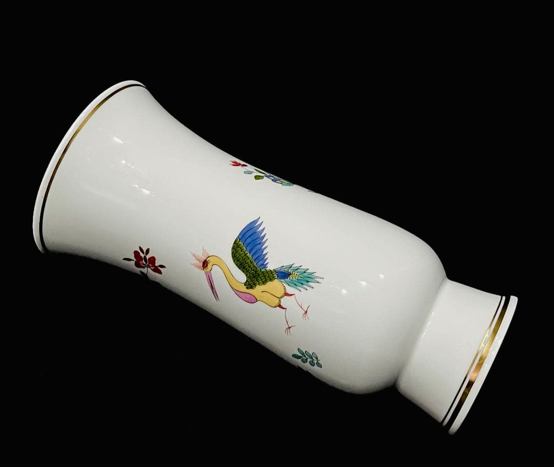 Meissen マイセン/※稀少 1級品 柿右衛門様式 獅子 鳳凰　花瓶