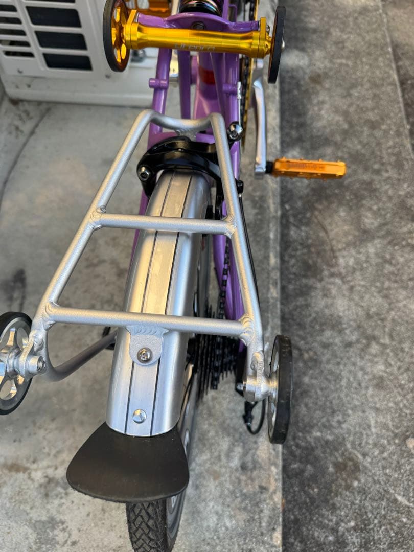 LITEPRO 折りたたみ自転車 パープル 16インチ