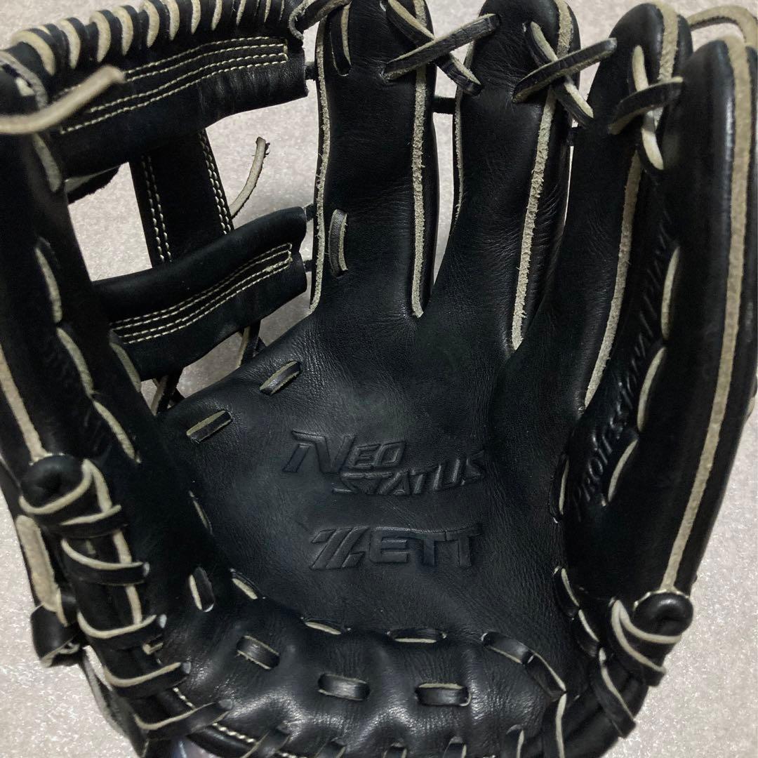 ご*う様 ZETT ネオステイタス 一般 大人用 軟式 内野 野球 グローブ グ