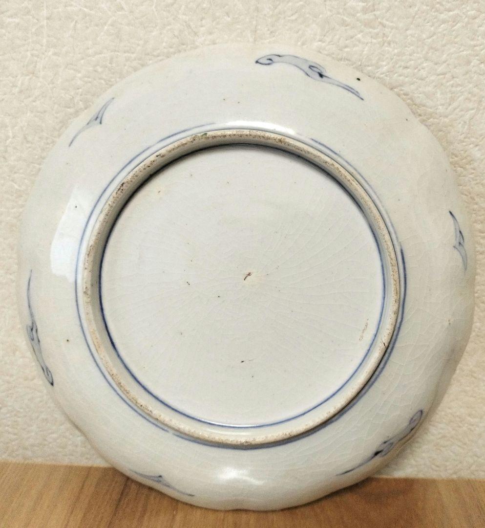2枚組　色絵　唐獅子　花鳥文　七寸皿