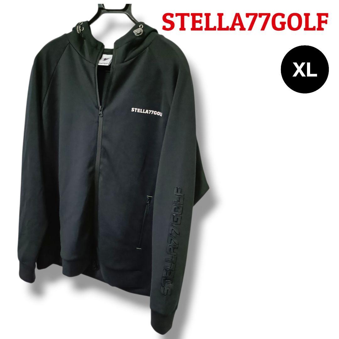 【高品質】STELLA77GOLF フルジップパーカー XLブラックメンズゴルフ