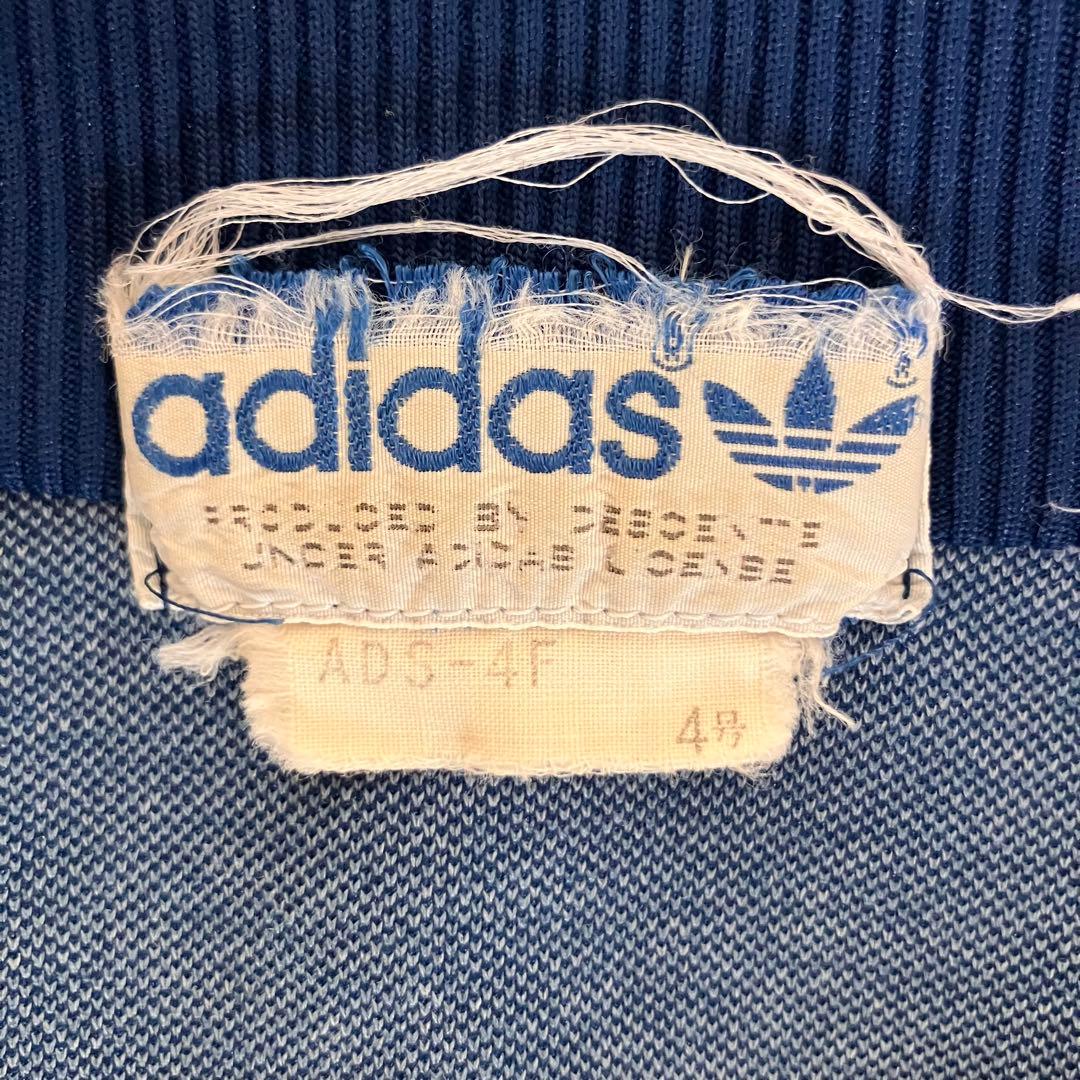 adidas 希少　ヴィンテージ古着ジャージADS-4F デサント製　ブルー