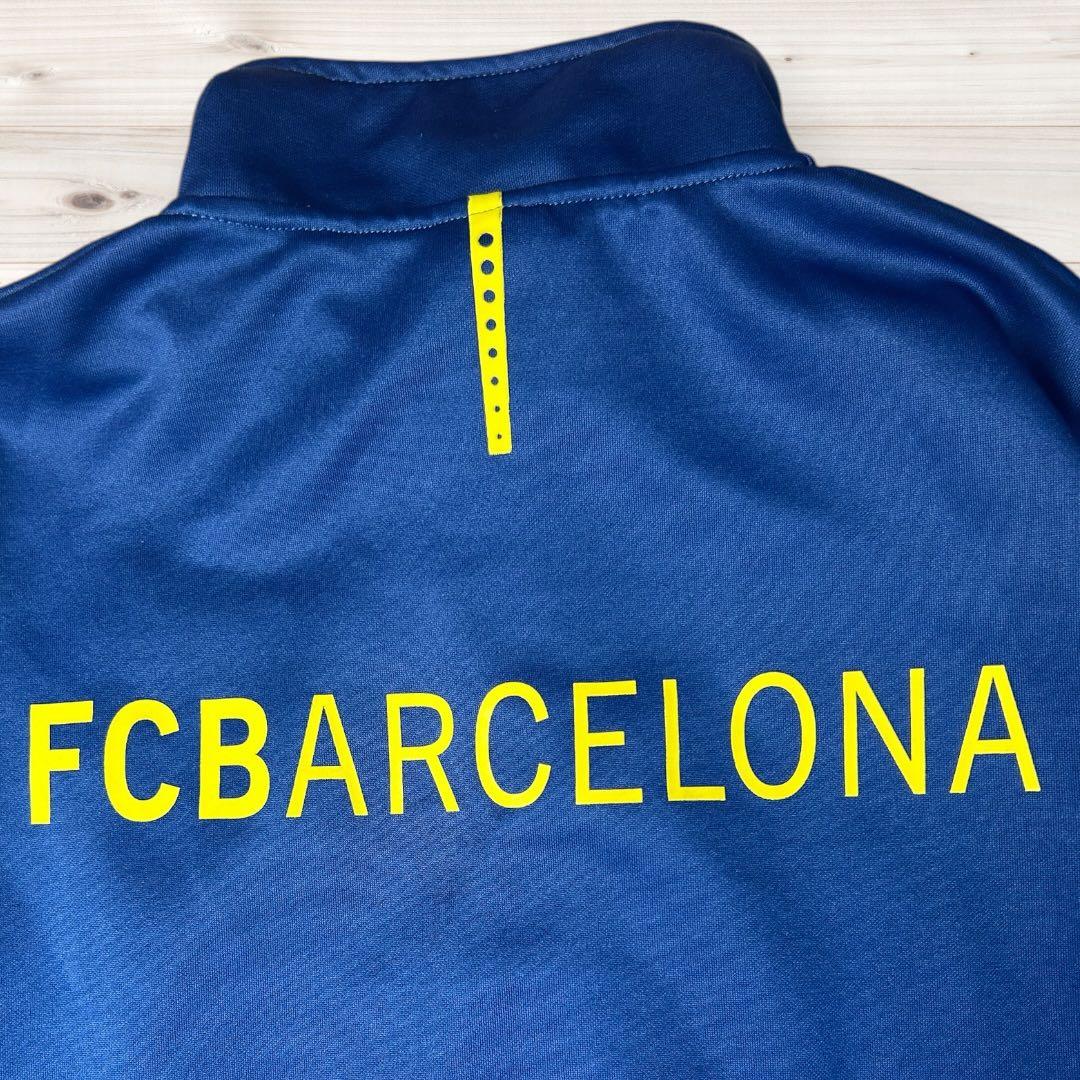 【希少】00s ナイキ バルセロナ ジャージ L BARCA 紺 赤 刺繍ロゴ