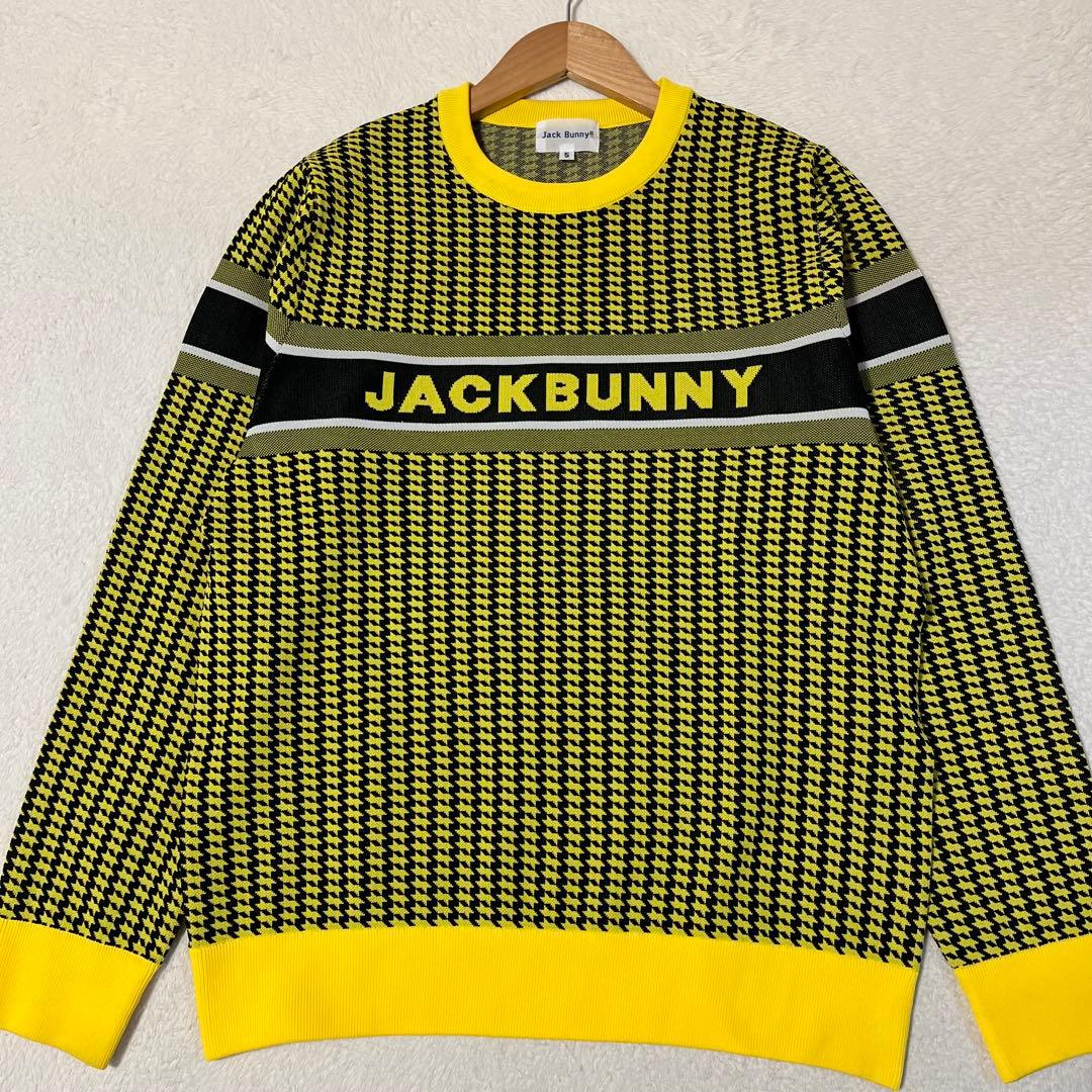 JACKBUNNY 千鳥格子クルーネックニット・セーター◎近年モデル★超美品★