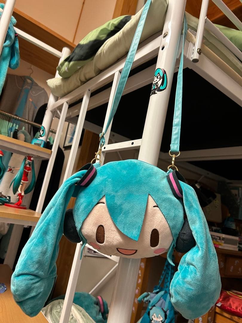 初音ミク ふわぷち フェイスショルダーバッグ M