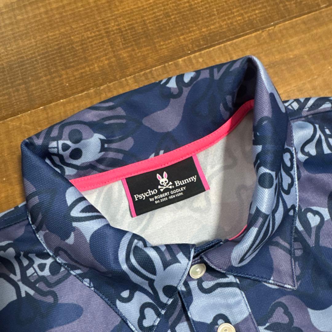 美品　サイコバニー　ポロシャツ　Lサイズ　総柄
