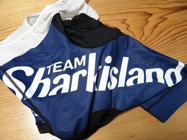 日本製 ウエイブワン TEAM Shark ビブショーツ 自転車 M