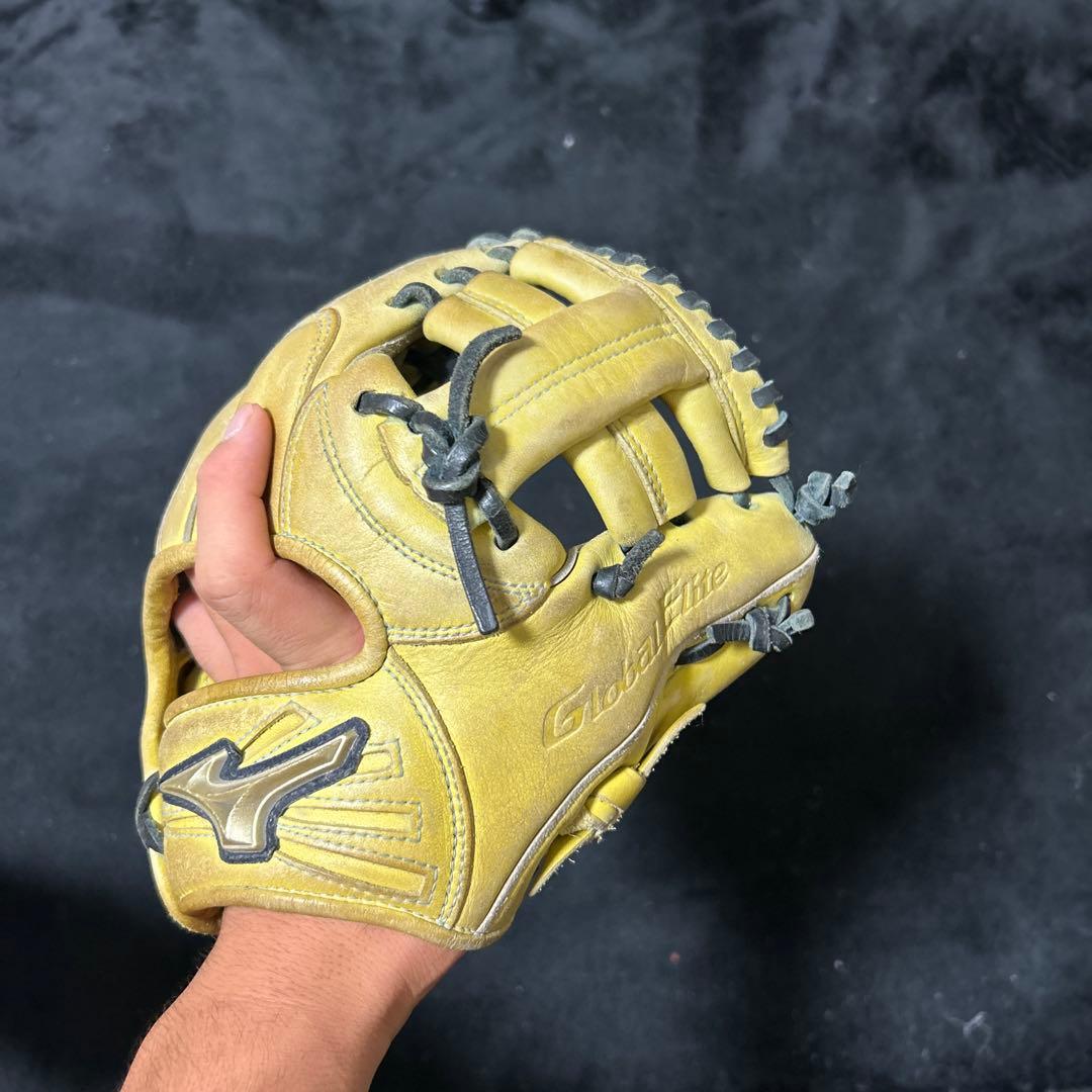 Mizuno Glove Elite イエロー 右投げ用　トレーニンググラブ