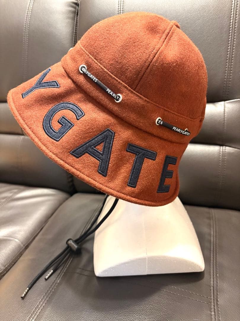 [新品]PEARLY GATES バケットハット ブラウン