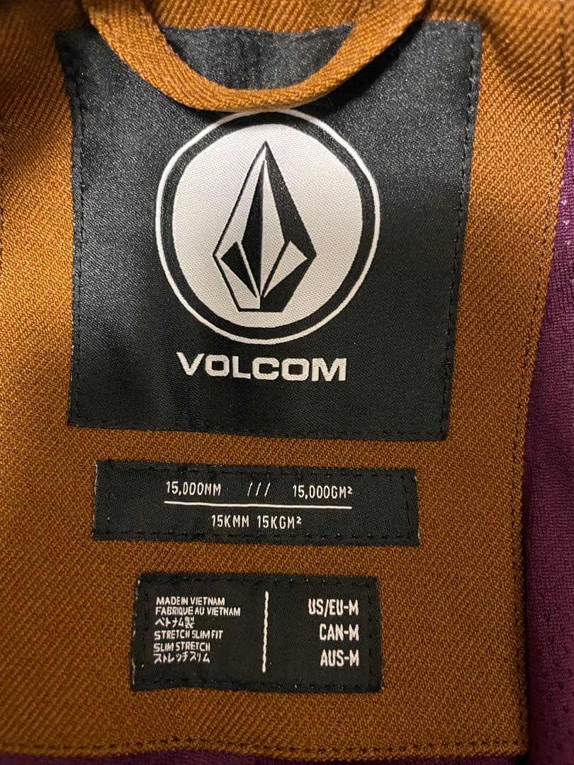 VOLCOM フレア スノーボードパンツ ブラウン