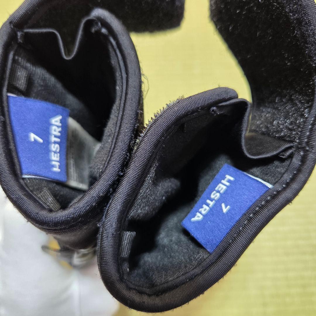 HESTRAヘストラ GORE-TEX レザーグローブ サイズ7　ブラック