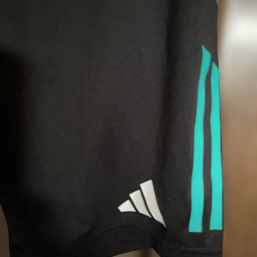 新品タグ付きALL BLACKS ラガーパンツ ブラック/ターコイズ　 Mサイズ