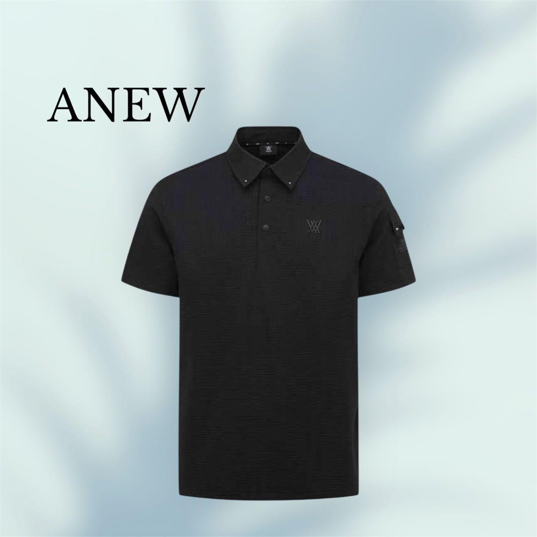 完売品⭐️新品タグ付き ⭐️Lサイズ ANEW メンズ ポロシャツ　ブラック