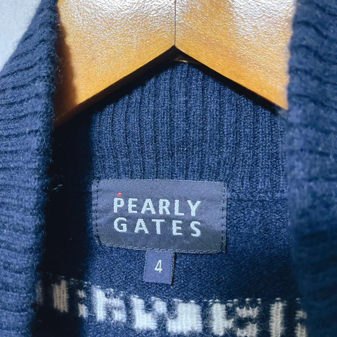 PEARLY GATES パーリーゲイツ カシミヤ天竺フルジップニットジャケット