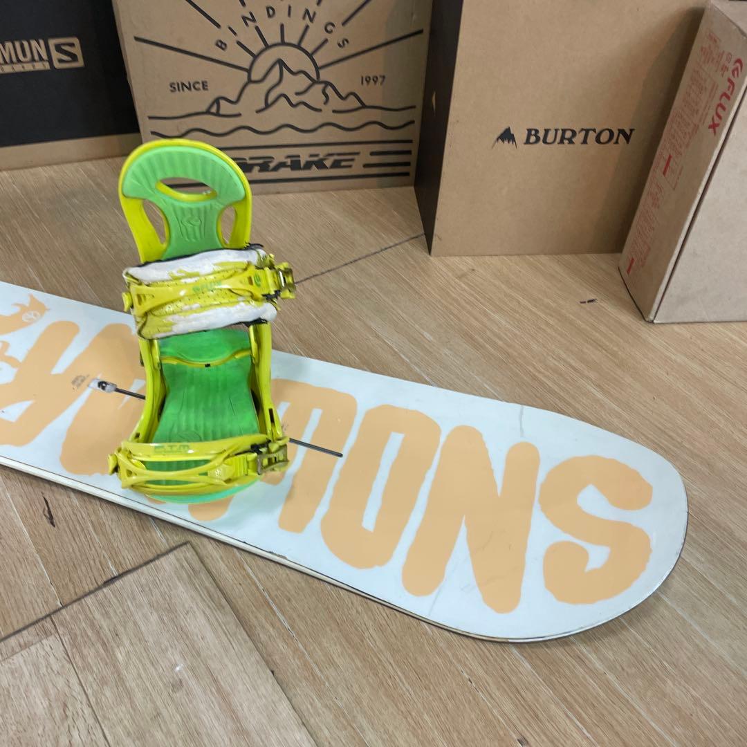 BURTON×FLUX　バートン　フラックスバイン付き　スノーボードセット