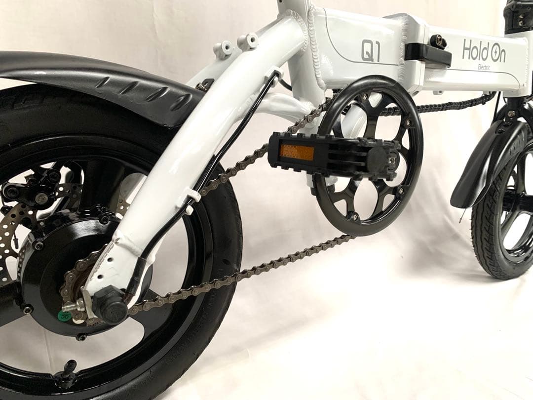 送料無料HoldOn折り畳み電動自転車Q1 36V7.5Ah14インチ動作確認済