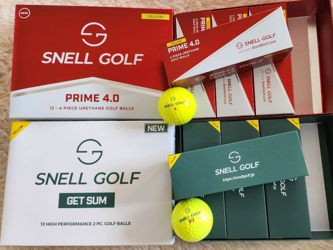 お得　SNELL スネル　ゴルフボール2ダース　PRIME、GET SUM