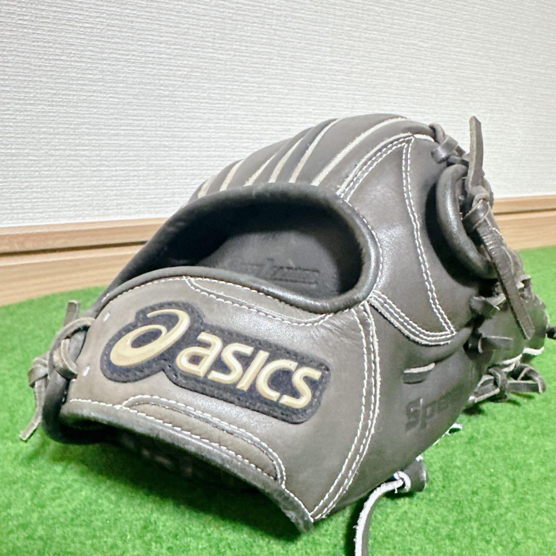 美品 アシックス ゴールドステージ 外野手用 軟式 グローブ スピードテック