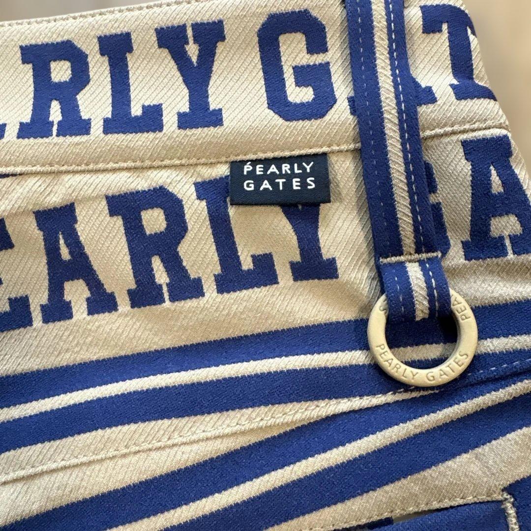 PEARLY GATES ロゴプリント ショートパンツ