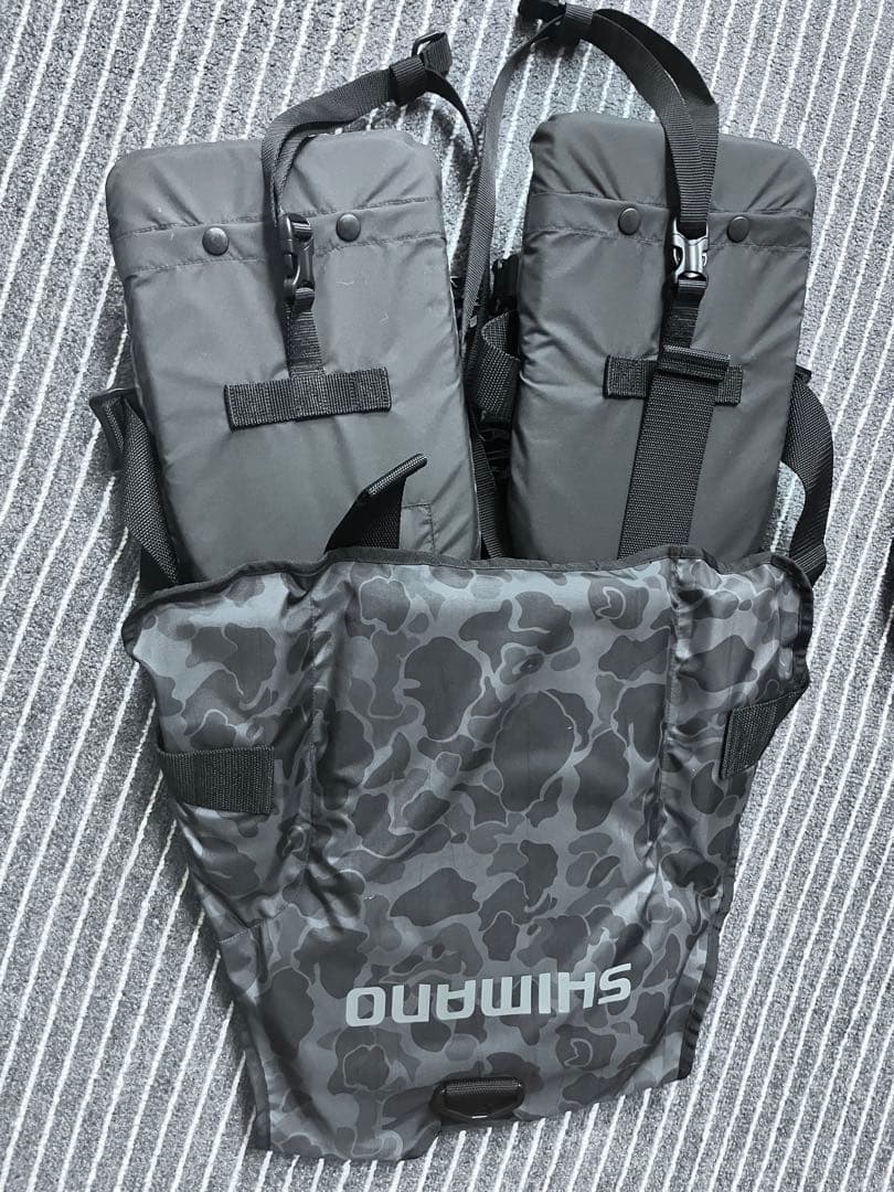 新品シマノSHIMANO フィッシングベスト 迷彩他