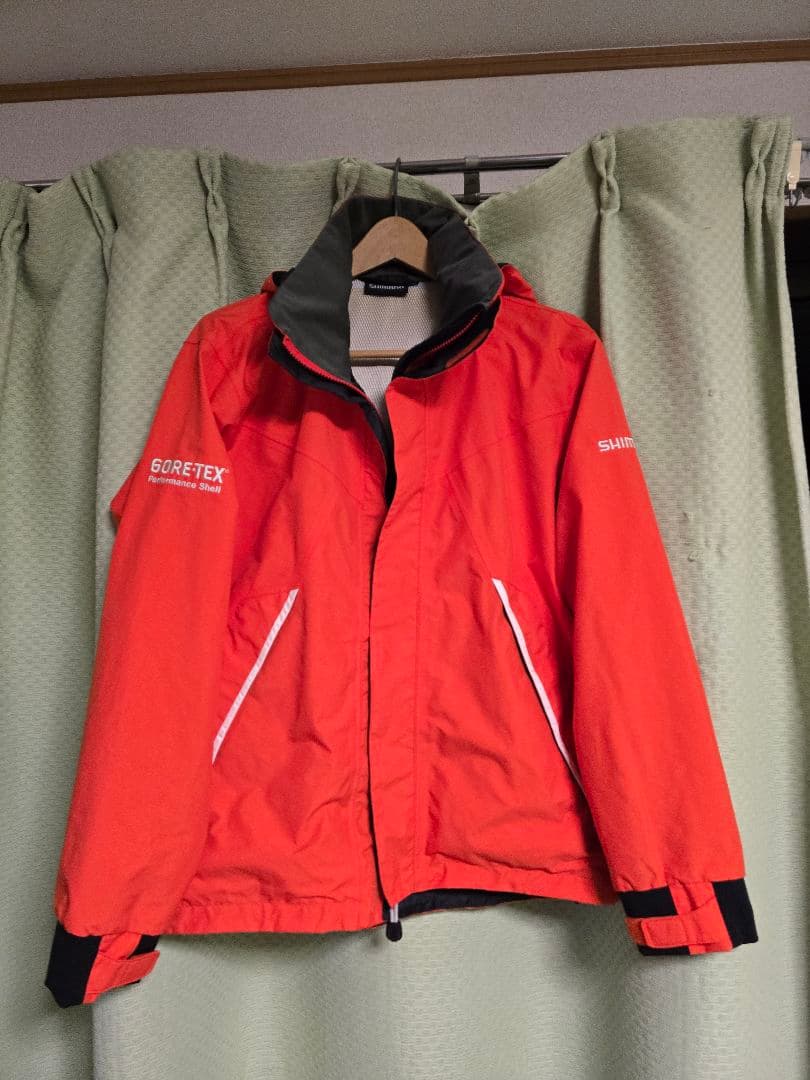 シマノ GORE-TEX L レインジャケット オレンジ