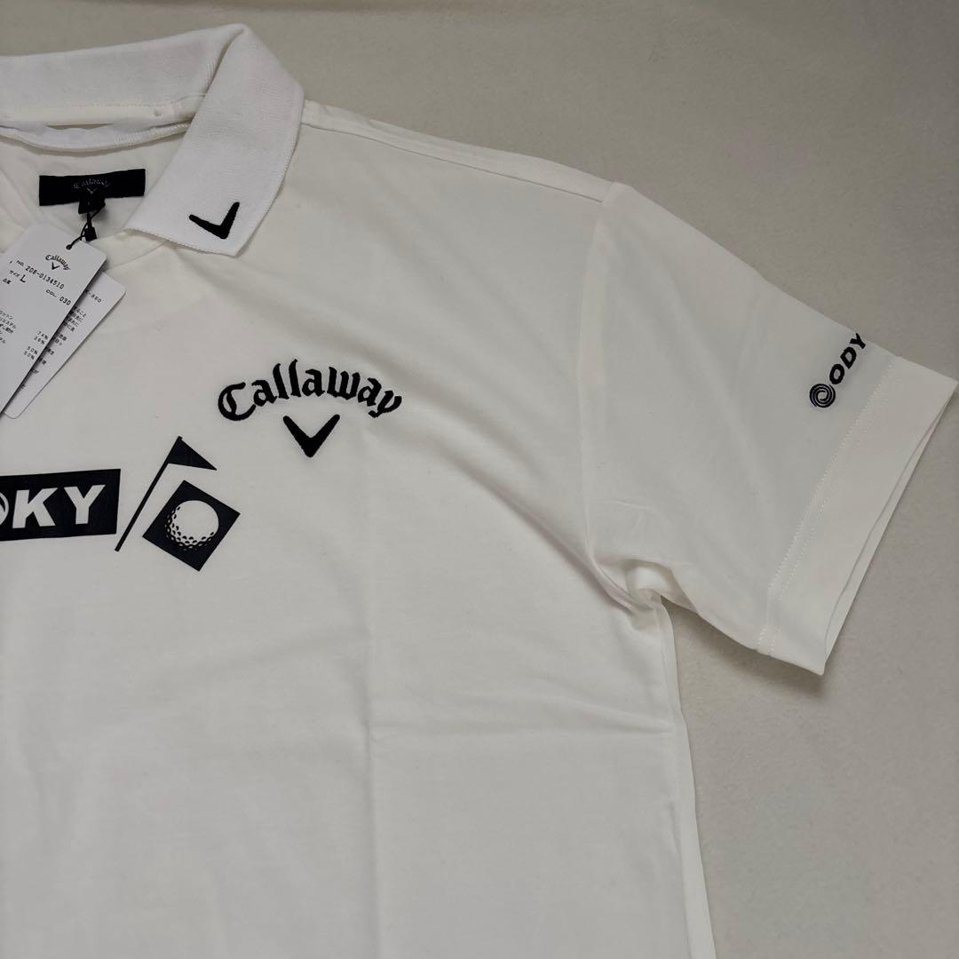 Callaway ポロシャツ Lサイズ ホワイト TOKYロゴ