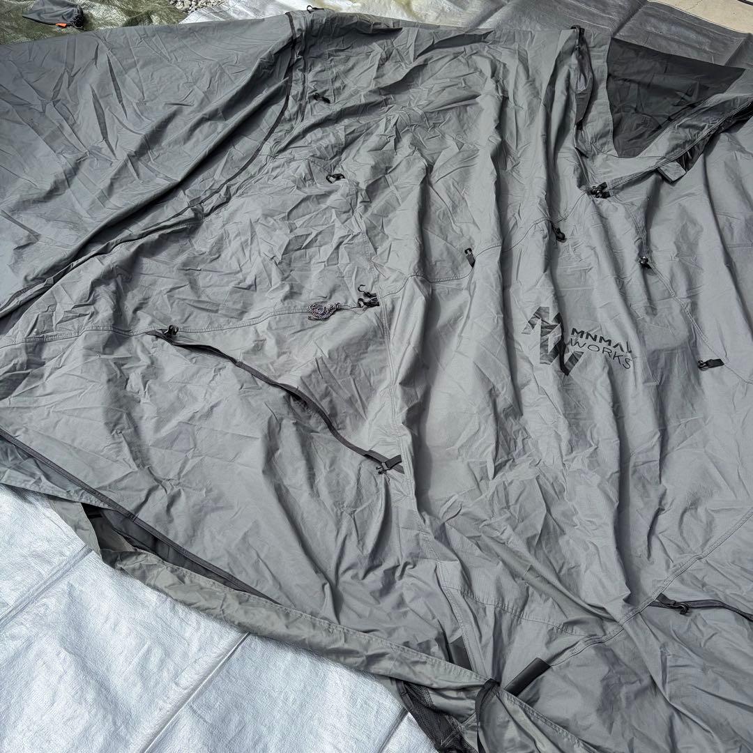 MINIMAL WORKS SHELTER GH CHARCOAL セット