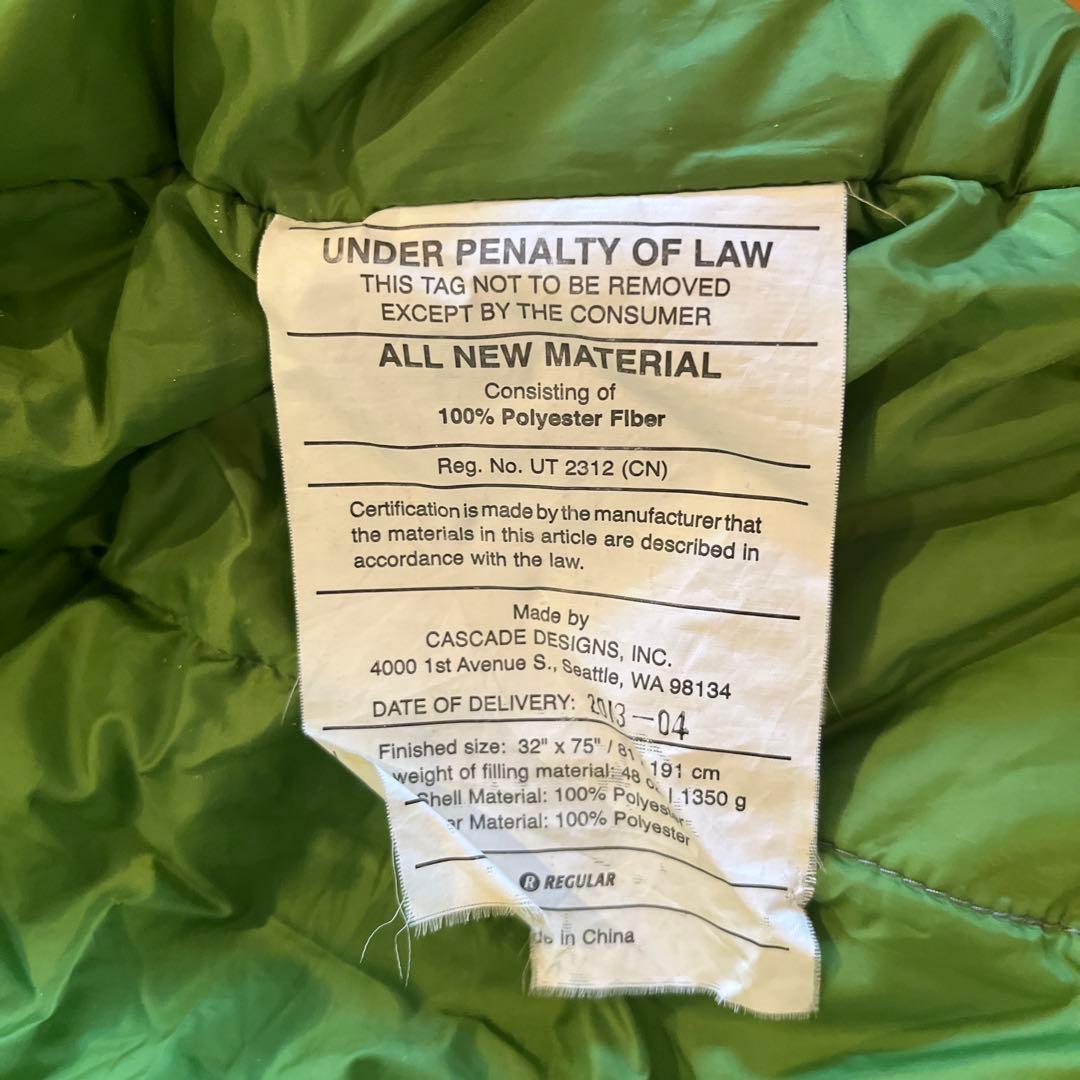 サーマレスト　THERMAREST CENTARI 寝袋　シュラフ