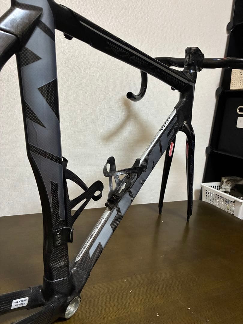 TIME カーボン ロードバイクフレーム ブラック　RXR VIPカラー