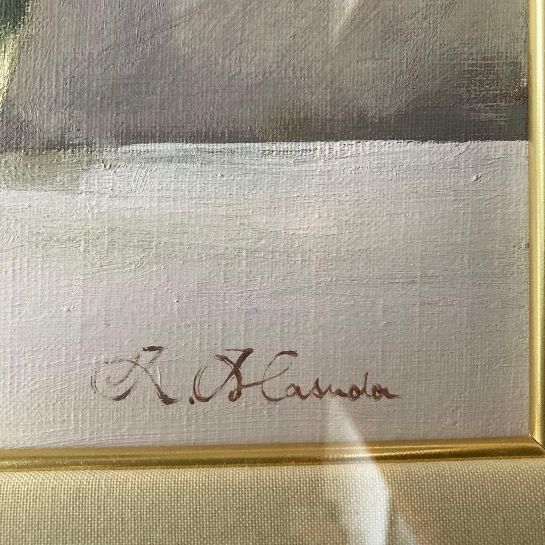 作者不詳　花　 6F 額57×47.5絵￼41×32cm 高級額