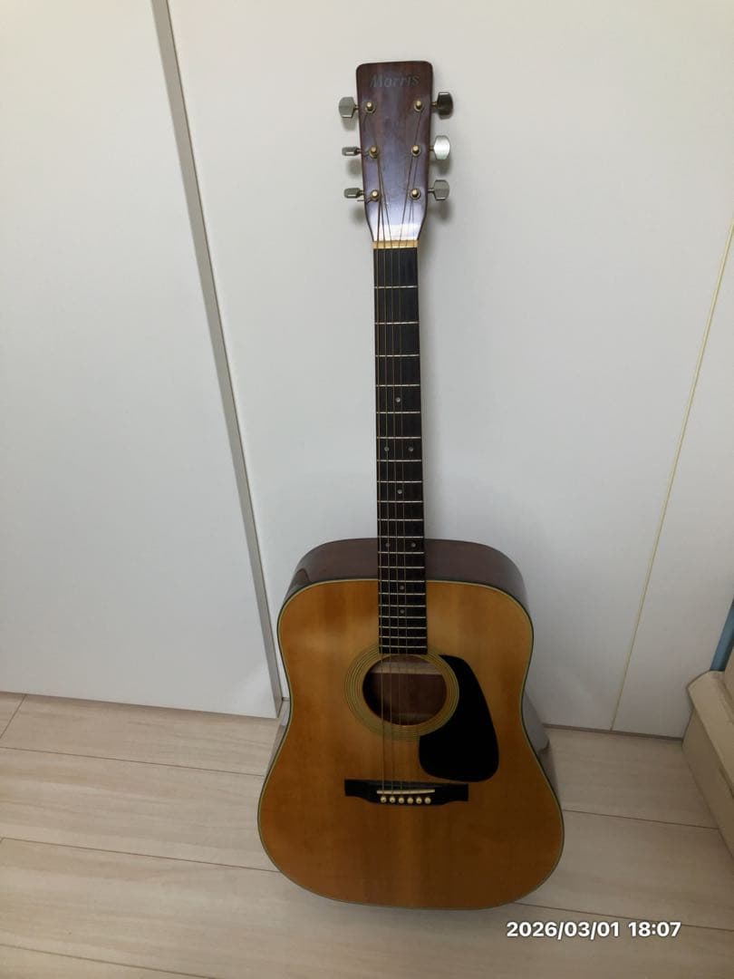 中古美品　Morris MD-502 アコースティックギター　ハードケース付き