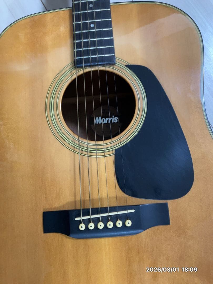 中古美品　Morris MD-502 アコースティックギター　ハードケース付き