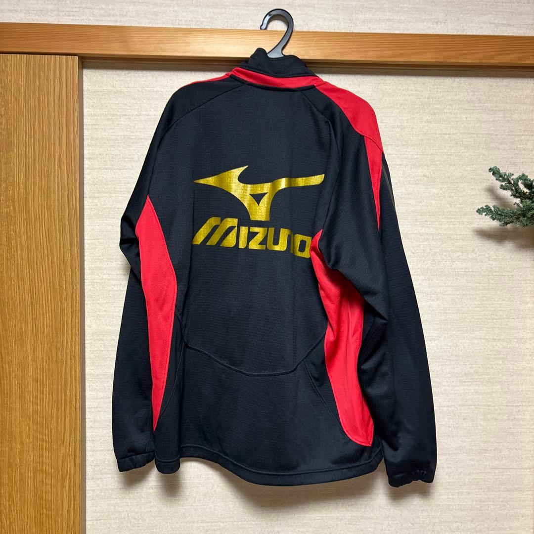 Mizuno ジャケット＆パンツセット 黒/赤