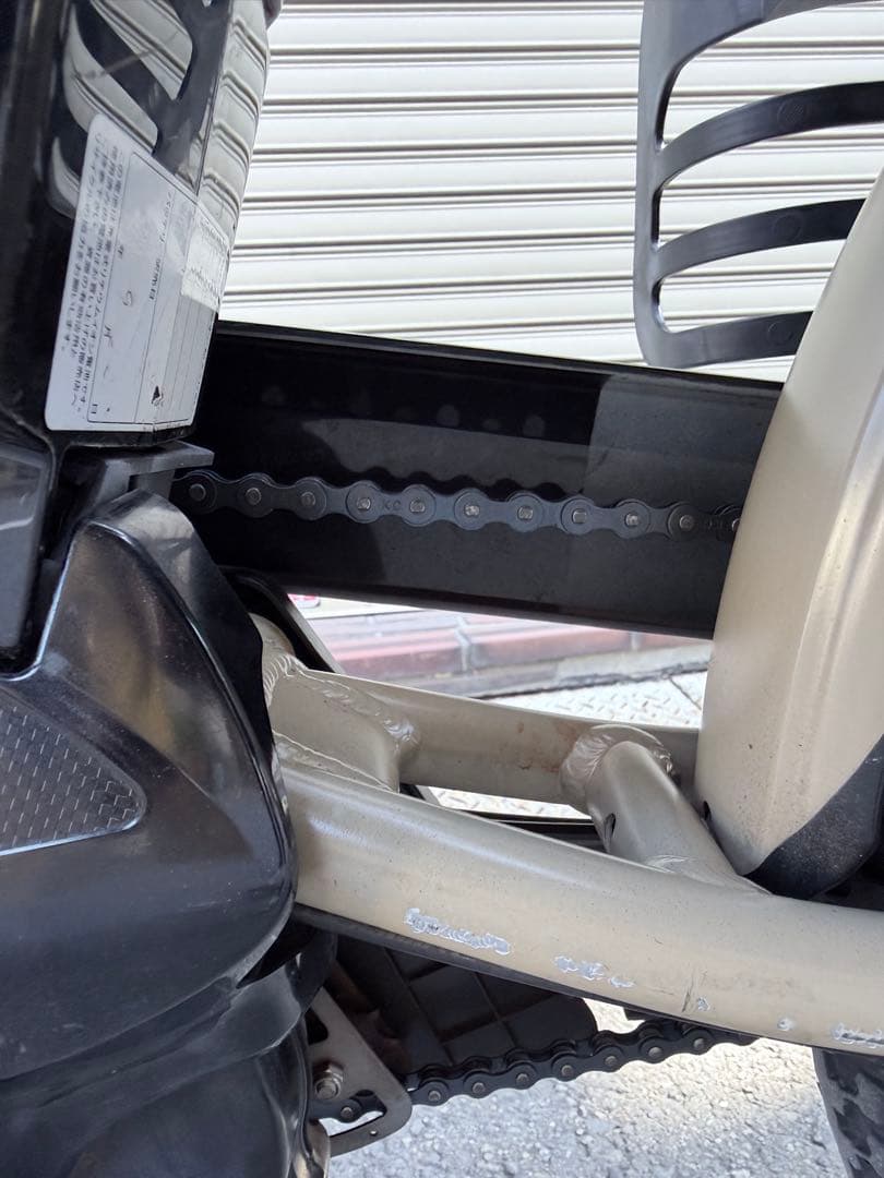 大阪府　子供乗せ　ヤマハ　電動アシスト自転車 チャイルドシート付き ベージュ