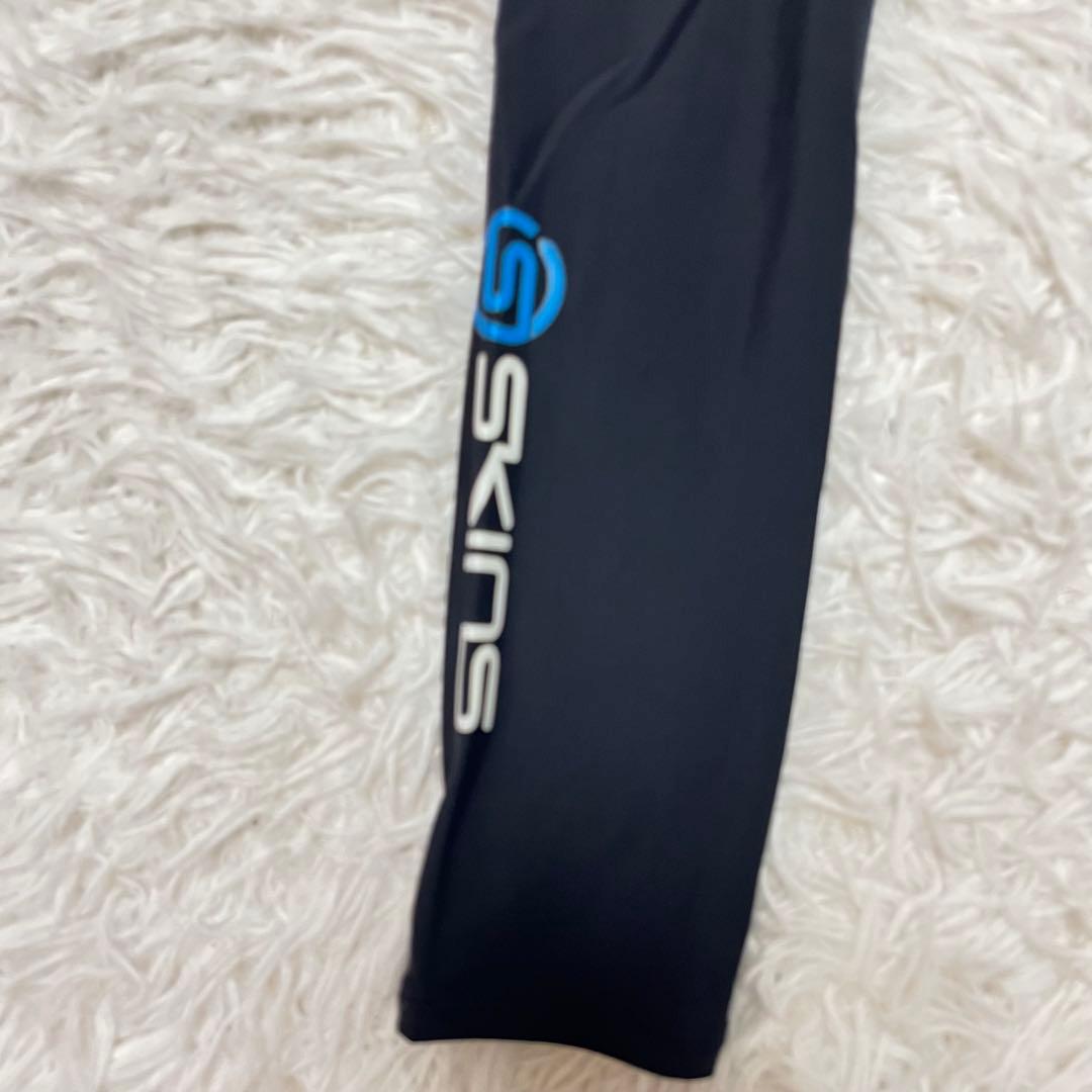 激レア skins スキンズ スパッツ タイツ ランニング A200 青