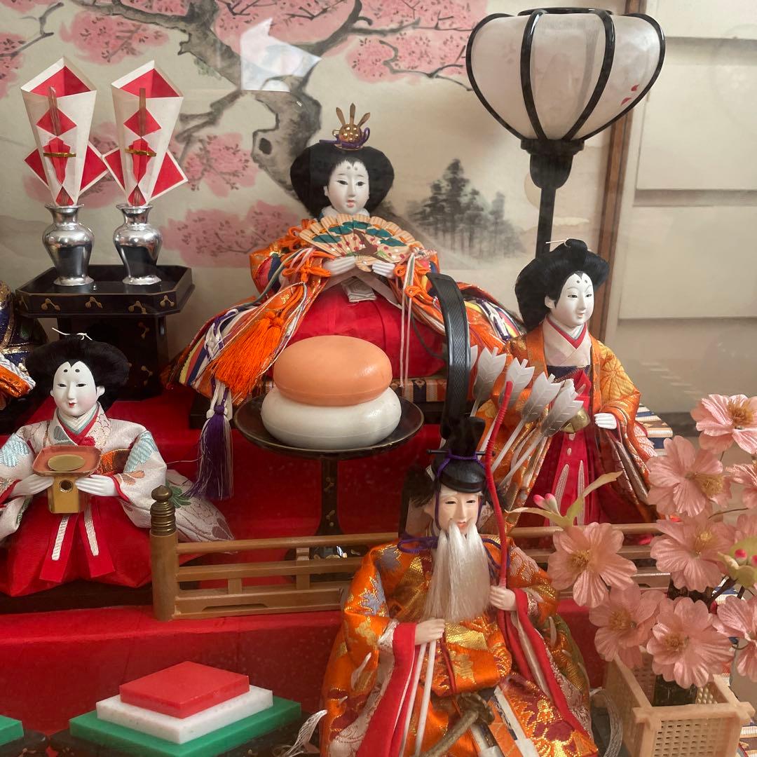 昭和レトロ　雛人形　オルゴール付き