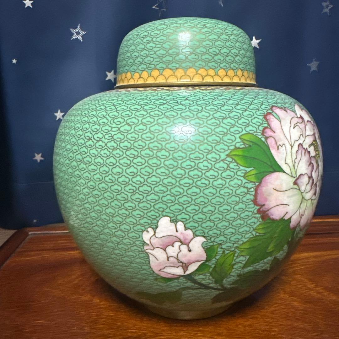 置物　壺　七宝焼　七宝壺　美術品