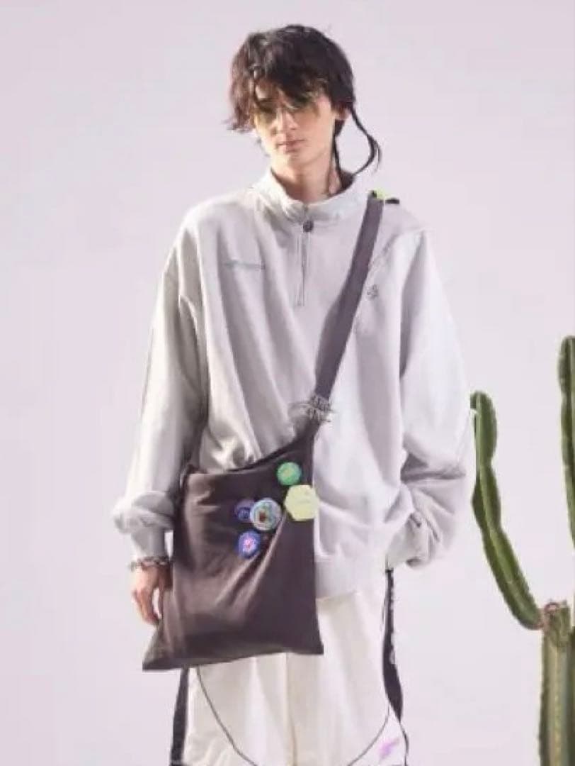 Half Zip Sweat (Gray)（ずっと真夜中でいいのに。）