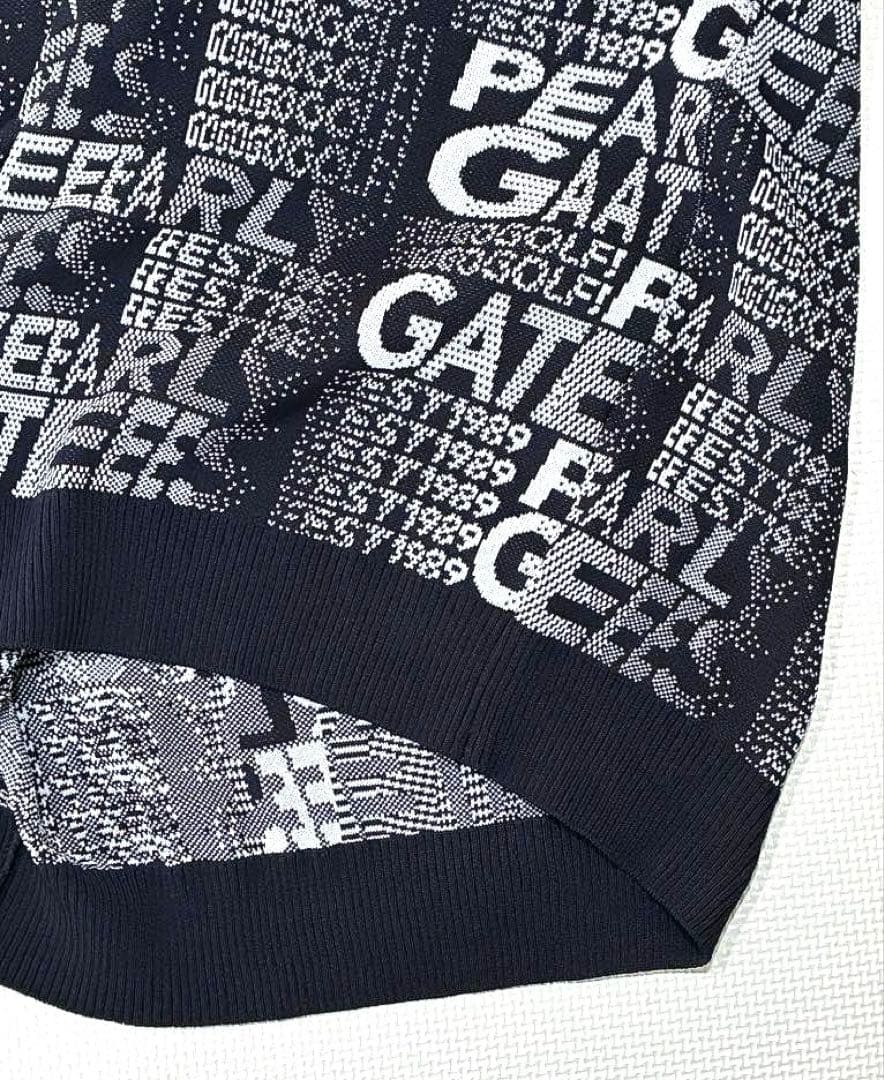 パーリーゲイツ コットンビームアモッサ ニットベスト（D.NAVY／4）