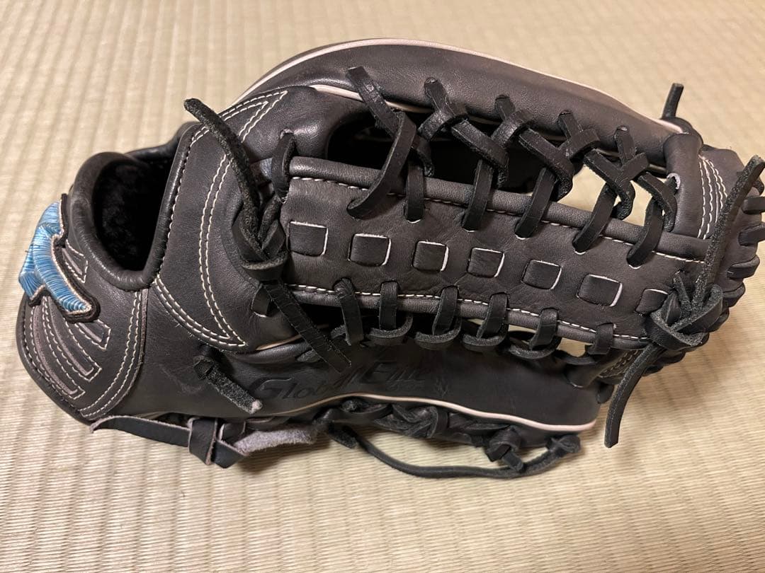ミズノ グローバルエリート ダイバーシティブルー 軟式外野手用オーダー