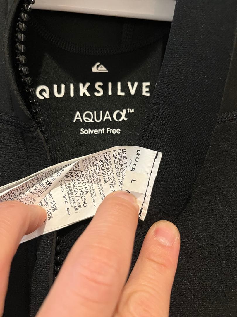 Quiksilver AQUAα ウェットスーツ Lサイズ