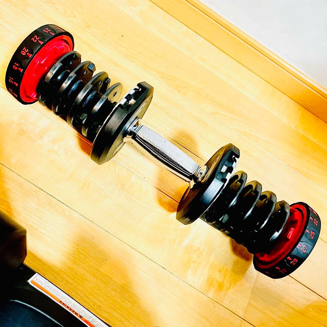 ①可変式ダンベル　片手40kg 2個セット