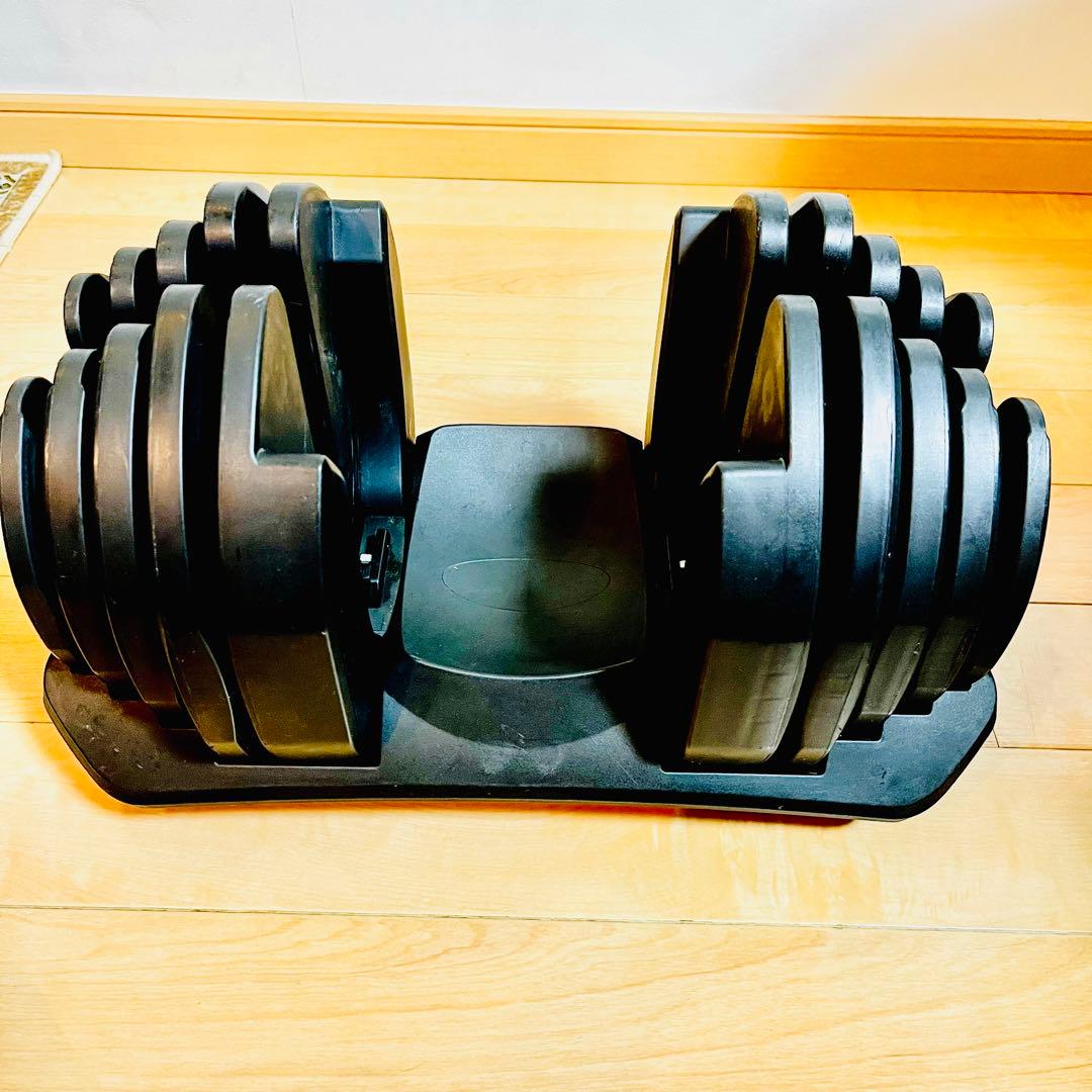 ①可変式ダンベル　片手40kg 2個セット