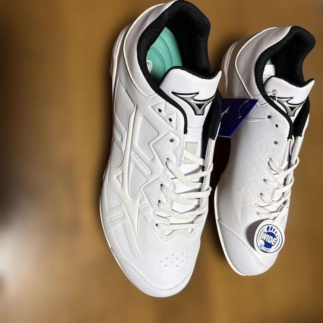 Mizuno スパイクシューズ ワイド ホワイト
